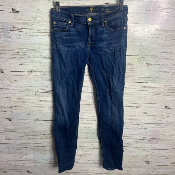 7 For All Mankind The Slim Cigarette Skinny Jeans size 28 - Picture 1 of 8